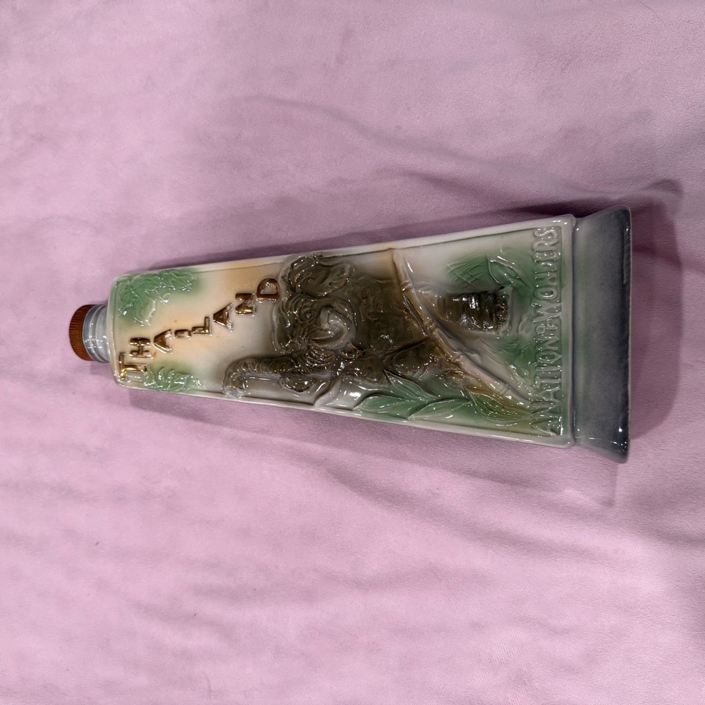 Elephant Design Decorative Cream Accent